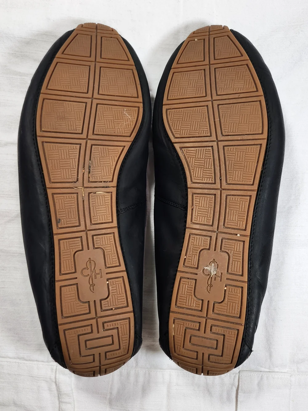 Cole Haan Black Leather Driving Loafers Slip On Shoes Men's Size 12M
